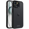 Accezz Rugged Frosted Backcover iPhone 15 Telefoonhoesje Zwart | Accezz