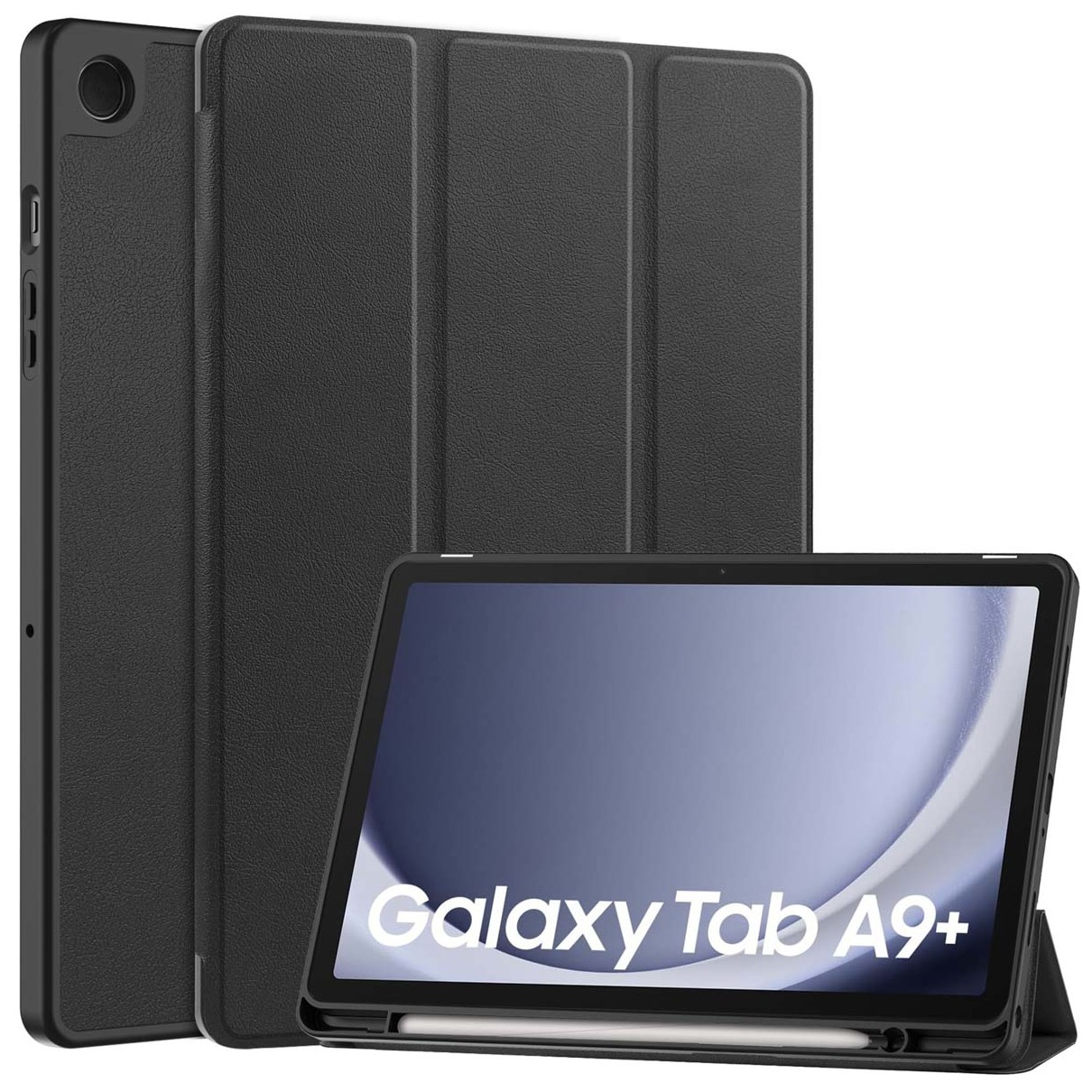 Accezz Trifold Bookcase Samsung Galaxy Tab A9 Plus Tablethoesje Zwart | Accezz