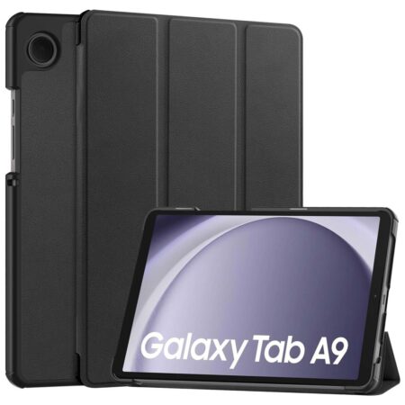 Accezz Trifold Bookcase Samsung Galaxy Tab A9 Tablethoesje Zwart | Accezz