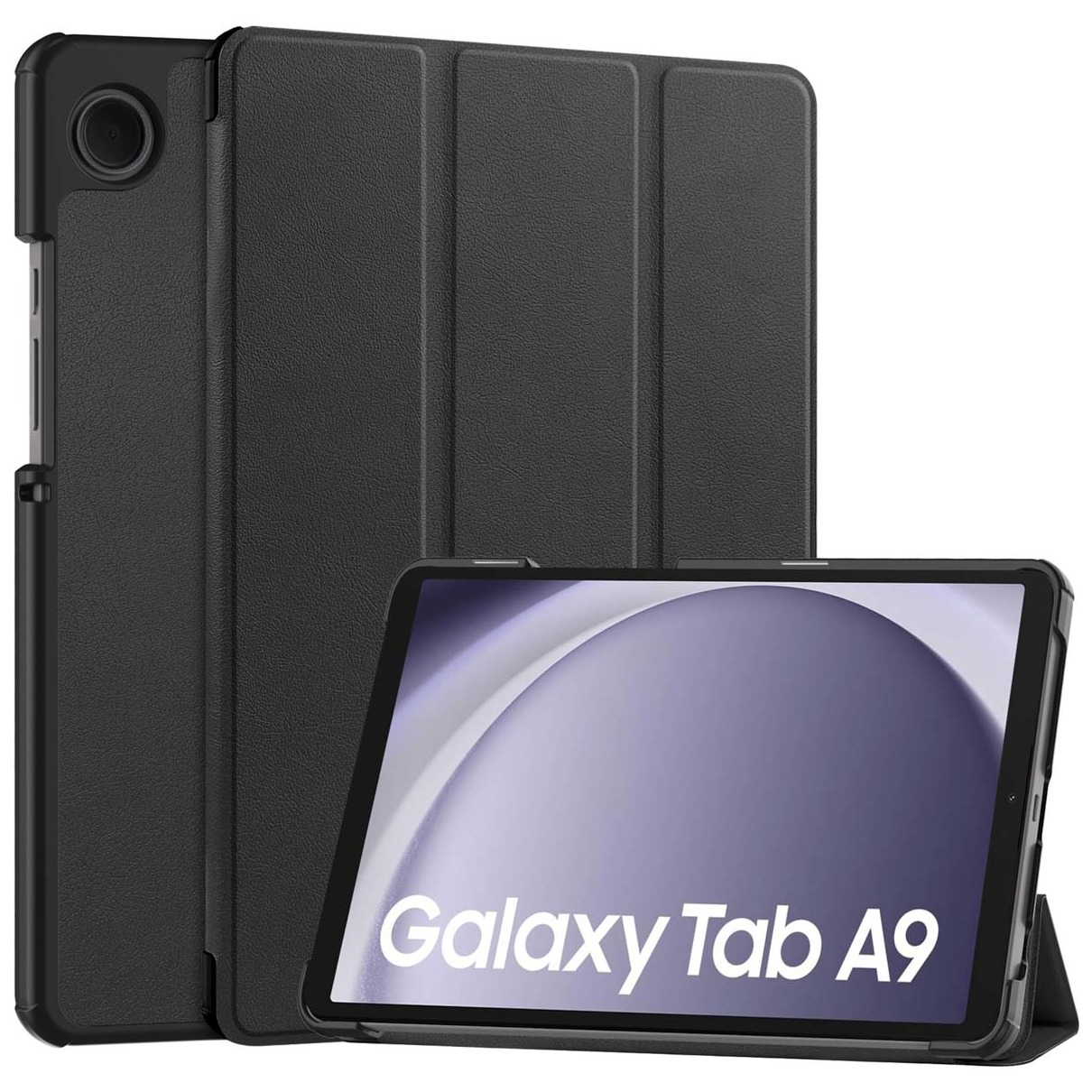 Accezz Trifold Bookcase Samsung Galaxy Tab A9 Tablethoesje Zwart | Accezz