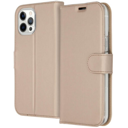 Accezz Wallet Case voor Apple iPhone 12 Pro Max Telefoonhoesje Goud | Accezz