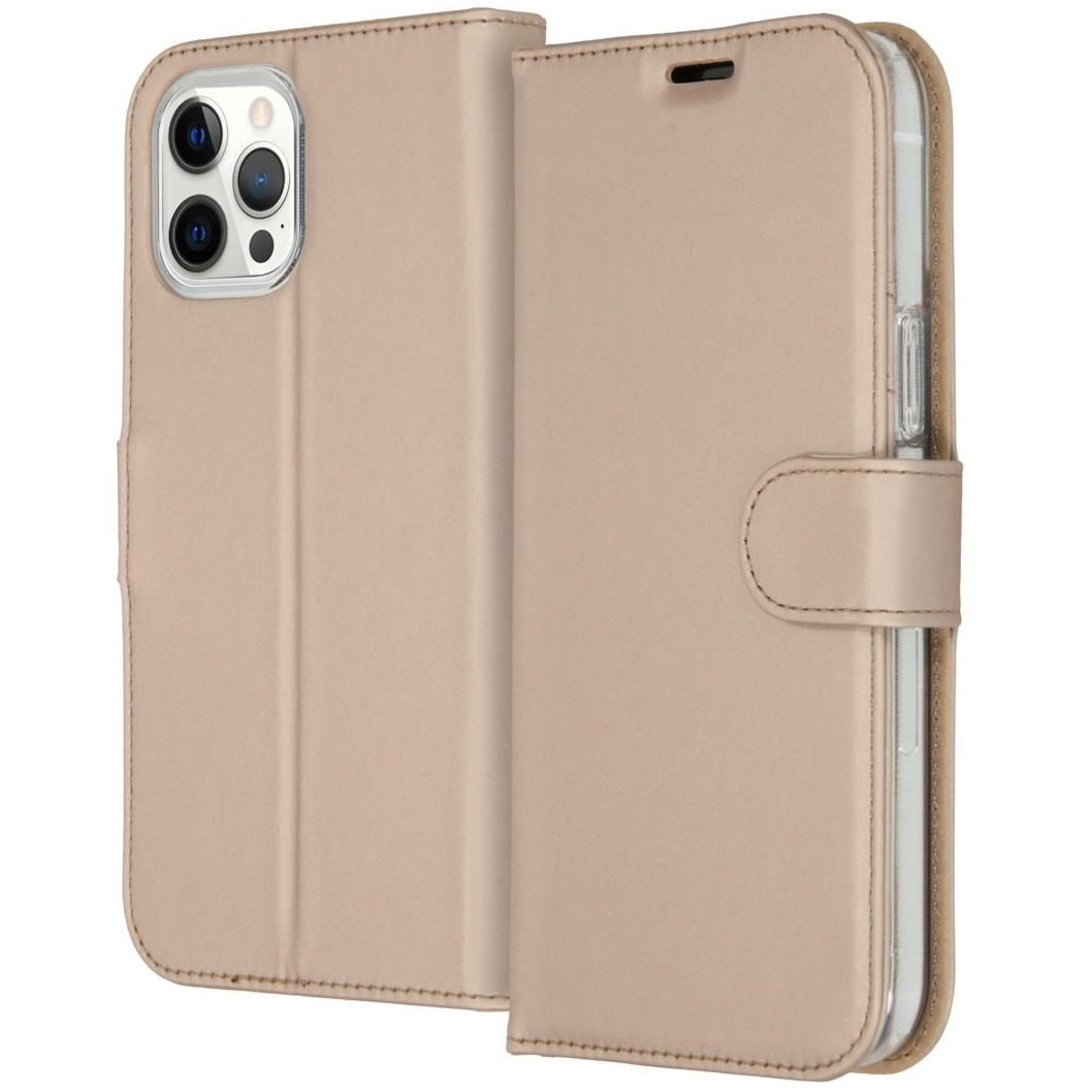 Accezz Wallet Case voor Apple iPhone 12 Pro Max Telefoonhoesje Goud | Accezz