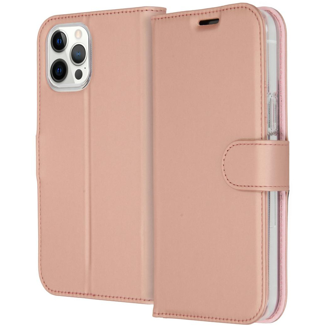 Accezz Wallet Case voor Apple iPhone 12 Pro Max Telefoonhoesje Roze | Accezz