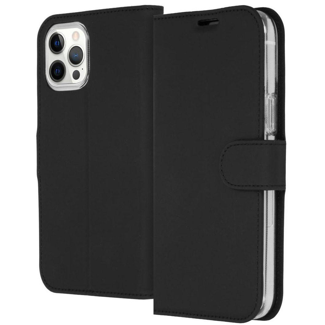 Accezz Wallet Case voor Apple iPhone 12 Pro Max Telefoonhoesje Zwart | Accezz