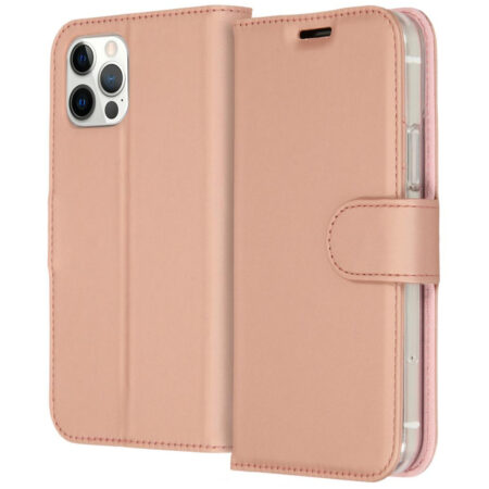 Accezz Wallet Case voor Apple iPhone 12 (Pro) Telefoonhoesje Roze | Accezz