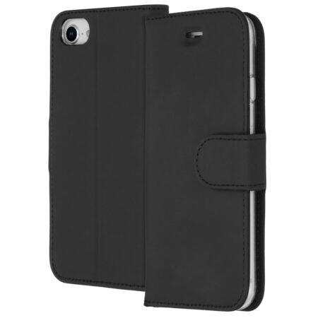 Accezz Wallet Case voor Apple iPhone SE (2022 / 2020) / 8 / 7 / 6(s) Telefoonhoesje Zwart | Accezz