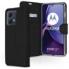 Accezz Wallet Softcase Bookcase Motorola Moto G84 Telefoonhoesje Zwart | Accezz
