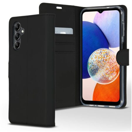 Accezz Wallet Softcase Bookcase Samsung Galaxy A14 (5G/4G) Telefoonhoesje Zwart | Accezz