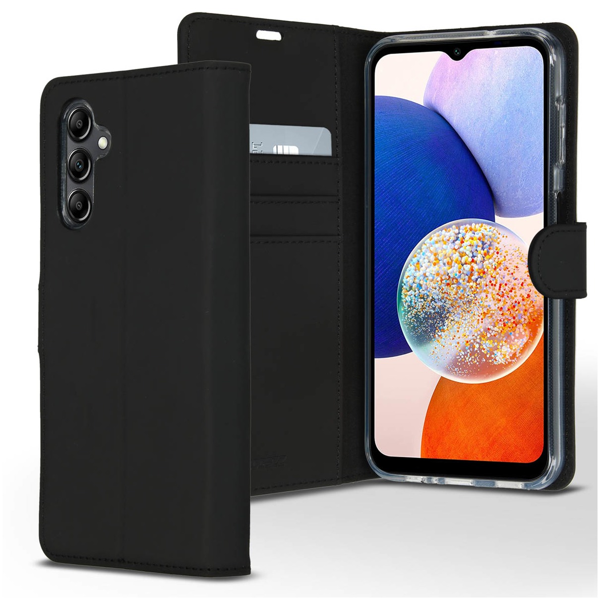 Accezz Wallet Softcase Bookcase Samsung Galaxy A14 (5G/4G) Telefoonhoesje Zwart | Accezz