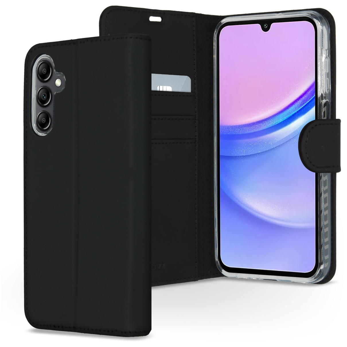 Accezz Wallet Softcase Bookcase Samsung Galaxy A15 (5G/4G) Telefoonhoesje Zwart | Accezz