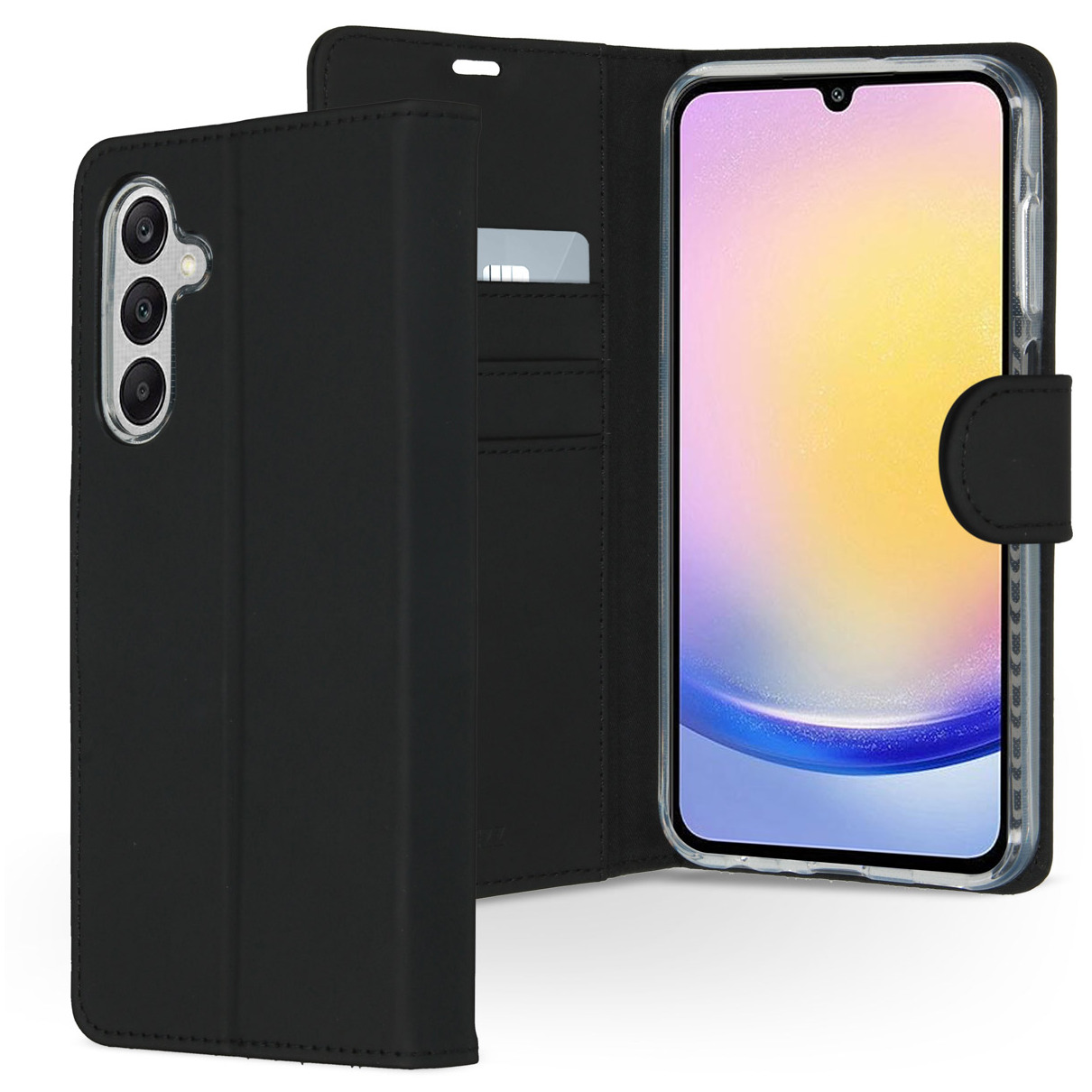 Accezz Wallet Softcase Bookcase Samsung Galaxy A25 Telefoonhoesje Zwart | Accezz