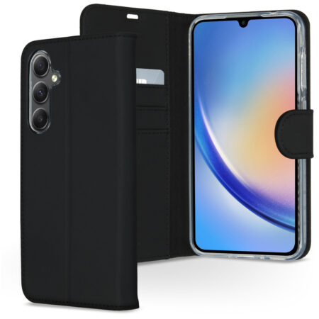 Accezz Wallet Softcase Bookcase Samsung Galaxy A35 Telefoonhoesje Zwart | Accezz