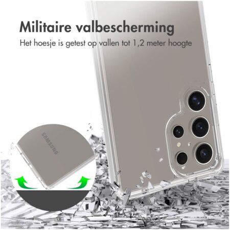 Accezz Xtreme Impact Backcover voor Samsung Galaxy S25 Ultra Telefoonhoesje Transparant | Accezz