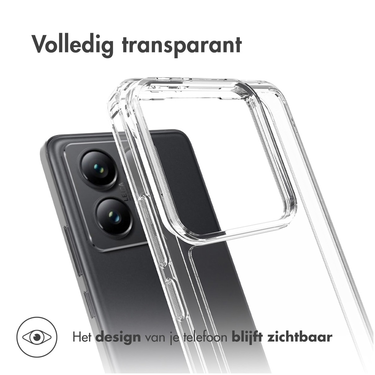 Accezz Xtreme Impact Backcover voor Xiaomi 14T Pro Telefoonhoesje Transparant | Accezz