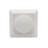 Afdekmateriaal met dimmerknop - Geschikt voor LED Dimmers - Incl. centraalplaat en raamwerk - Druk/draaischakelaar - Wit | Ecodim