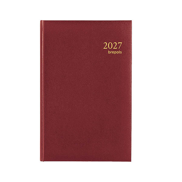 Agenda Saturnus 1 dag 2027 LIMA rood | Brepols