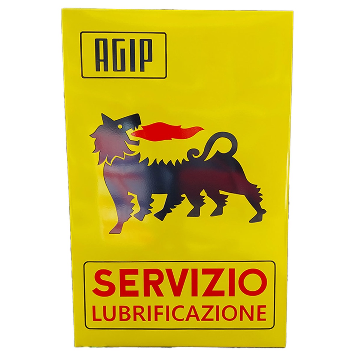 Agip Servizio Emaille Bord - 97 x 63cm | Fiftiesstore