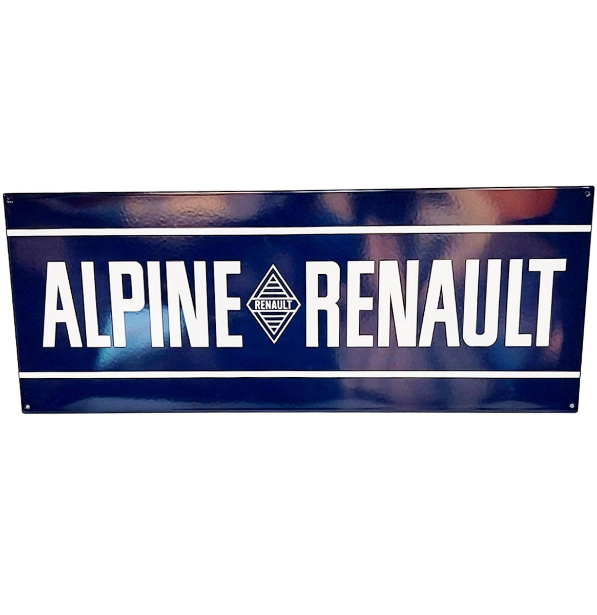Aine Renault Emaille Bord - 90 x 35cm (LP) | Alpine