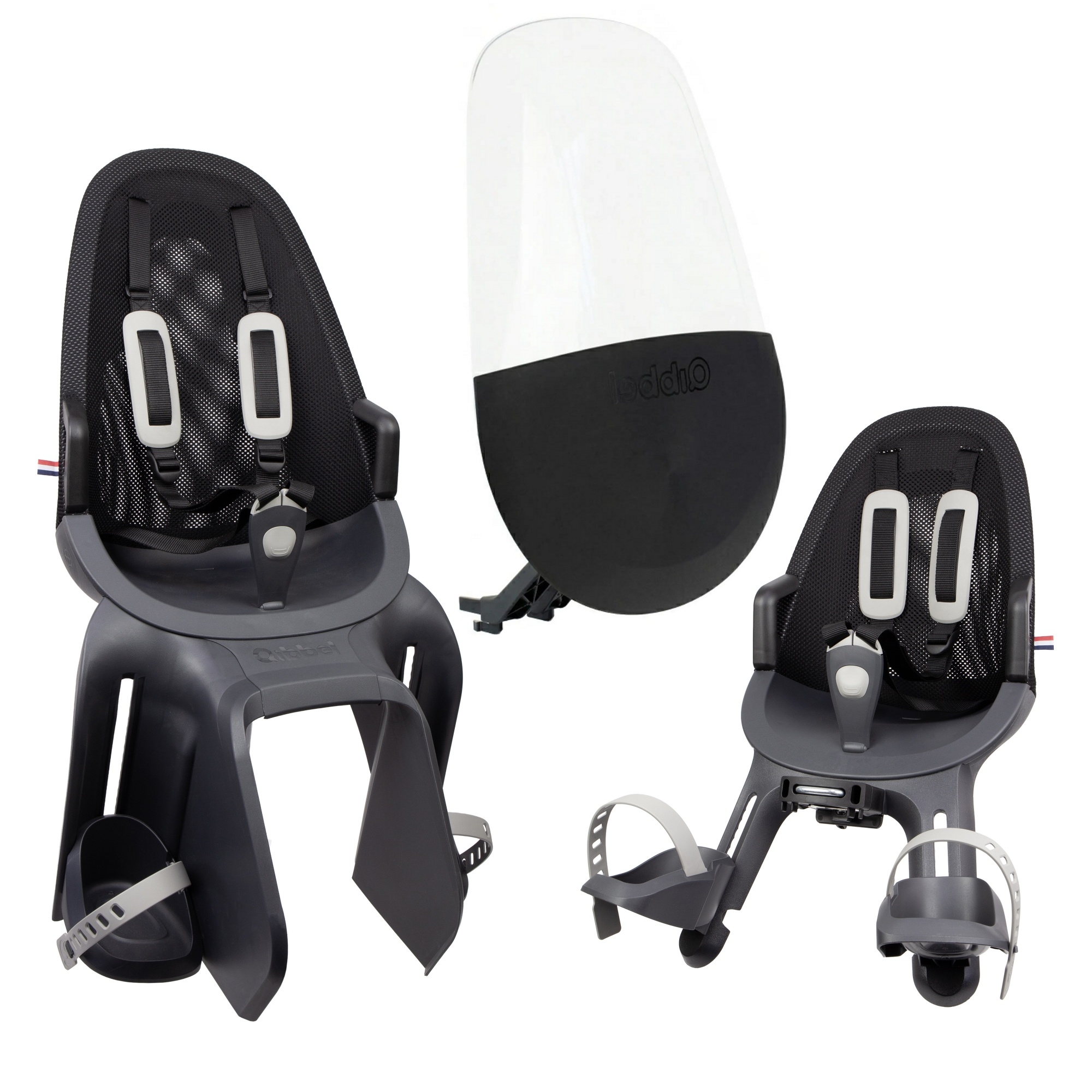 Air Granite Grey Fietsstoeltjes Pakket | Qibbel