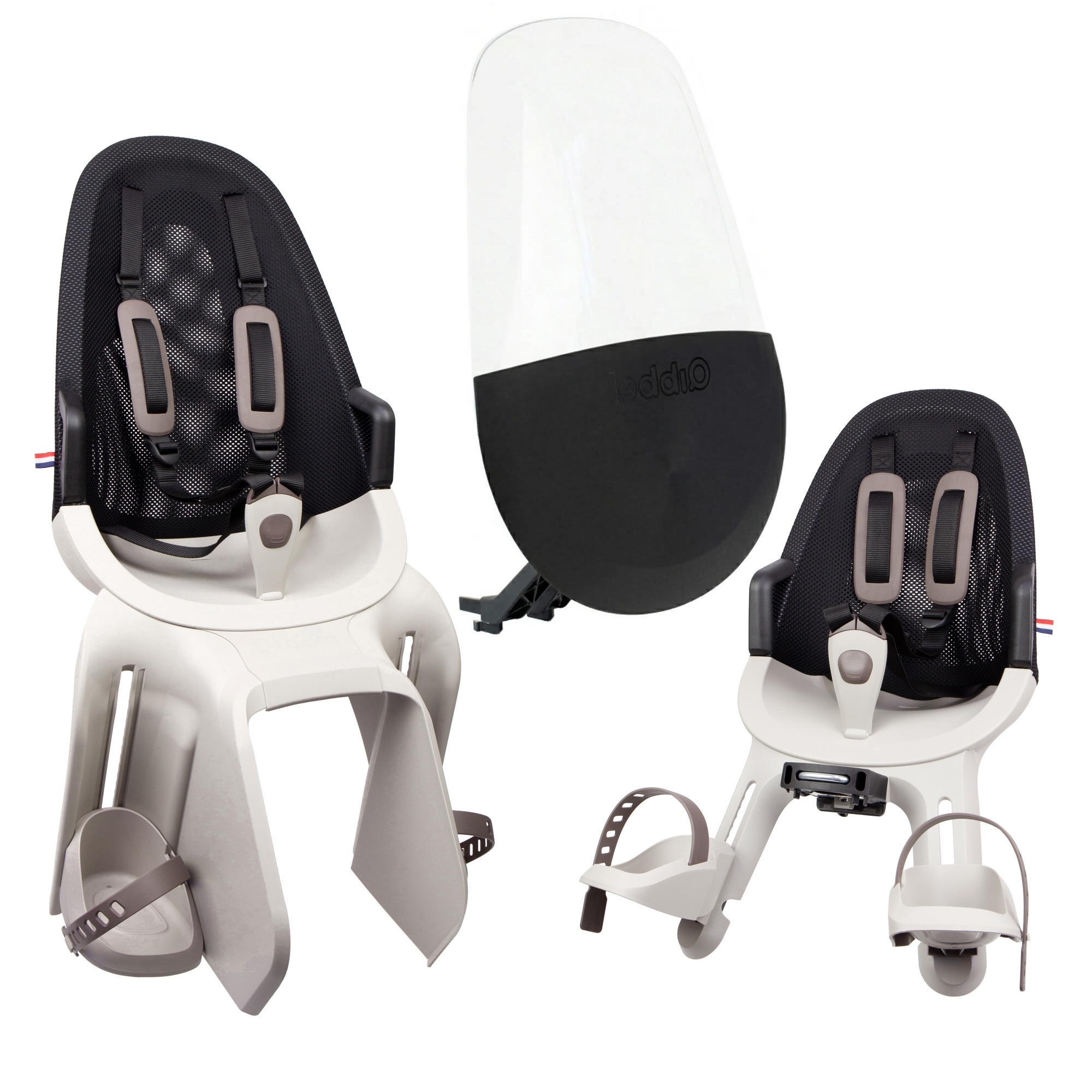 Air Pebble Grey Fietsstoeltjes Pakket | Qibbel