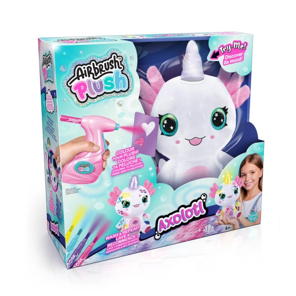 Airbrush Pluche Axolotlcorn Oplichtend |