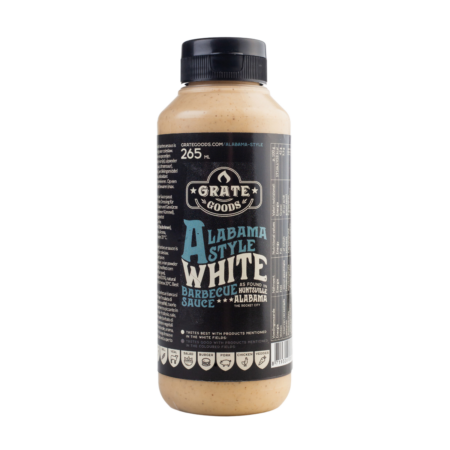Alabama White Barbecue Sauce 265ml - Unieke Tangy Smaak - Handig Formaat & Heldere Kleur - BBQ Saus - Authentieke Zuidelijke Kookkunst | GRATE GOODS