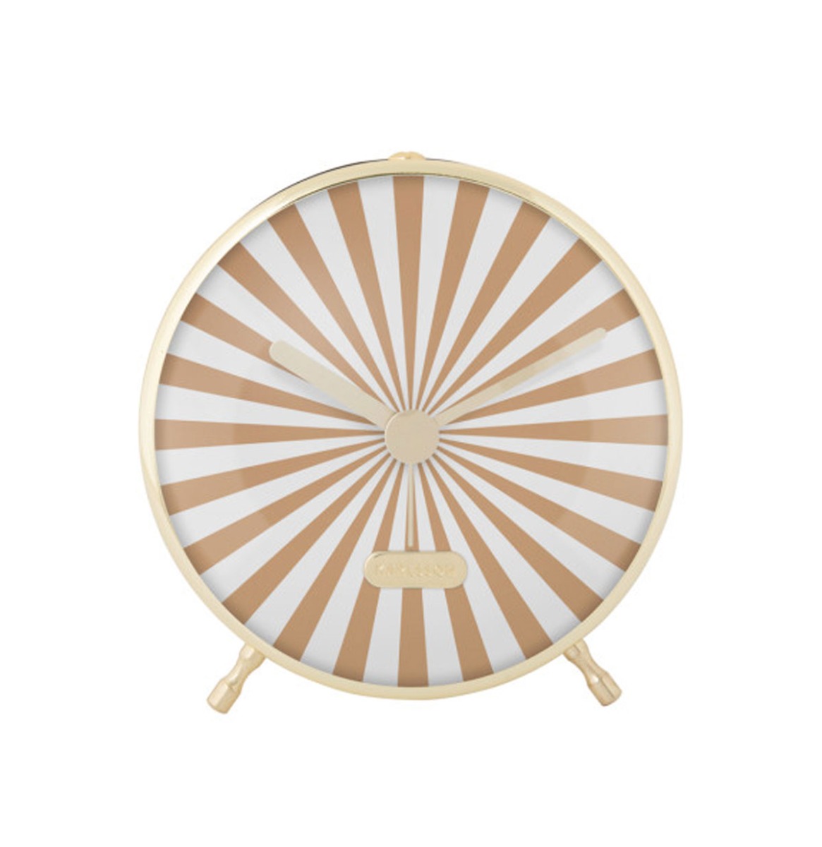 Alarm Clock Candy Swirl Licht Bruin en Wit | Fiftiesstore