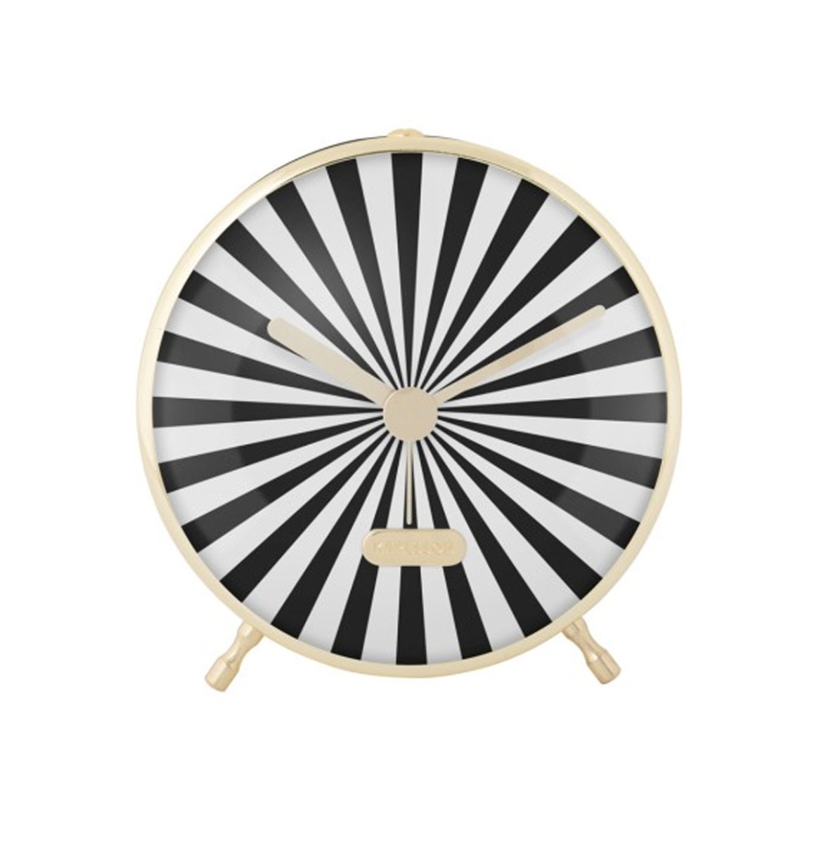 Alarm Clock Candy Swirl Zwart en Wit | Fiftiesstore