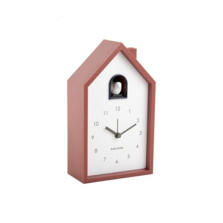Alarm Klok Modern Koekoe Rood Oker | Fiftiesstore