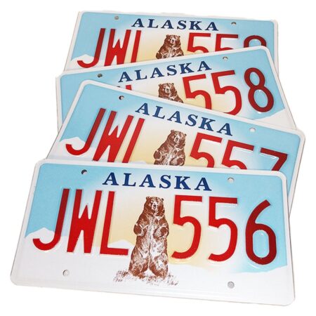 Alaska Originele Amerikaanse Kentekenplaat - Beer | The Dutch Pickers