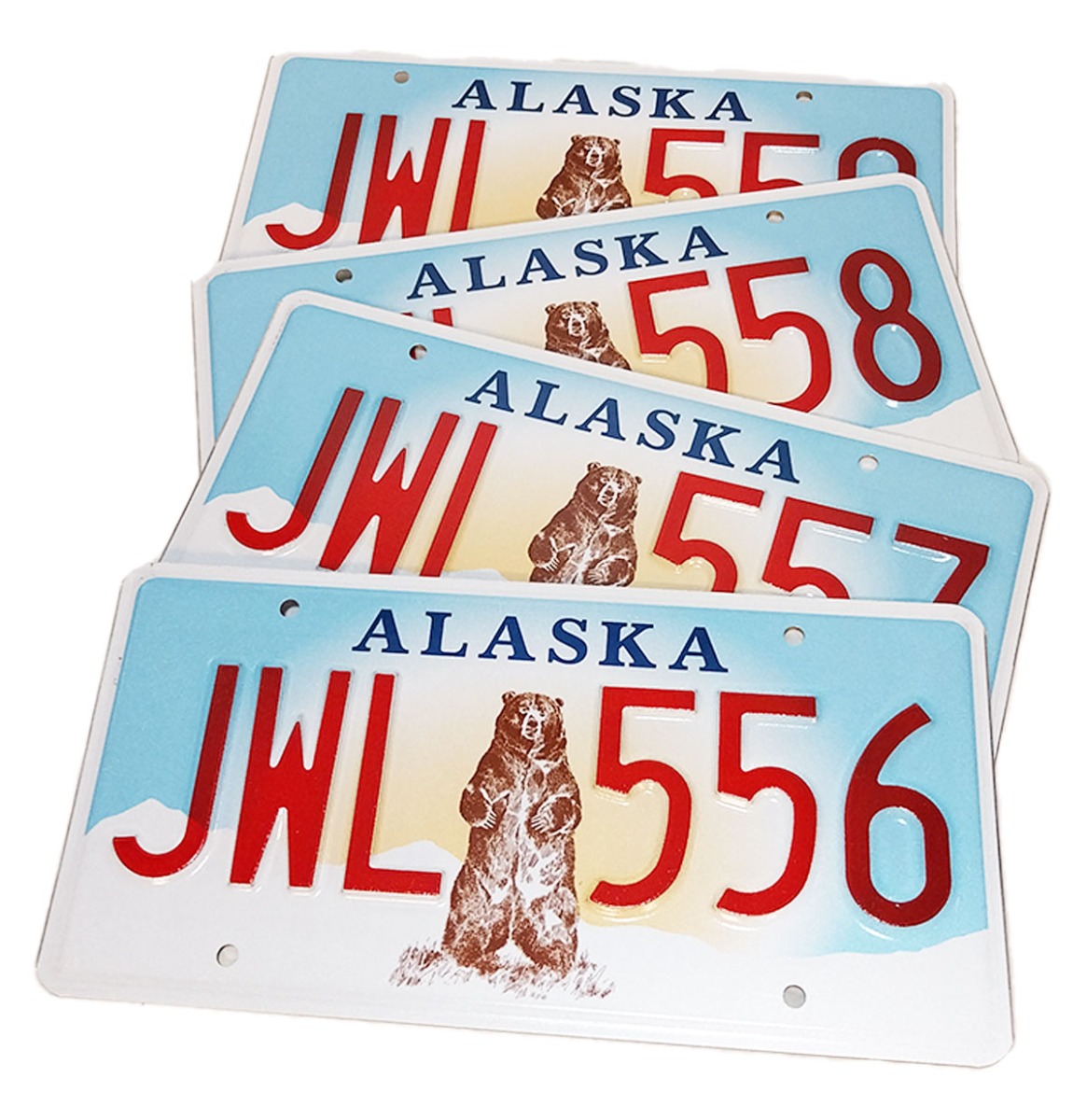 Alaska Originele Amerikaanse Kentekenplaat - Beer | The Dutch Pickers