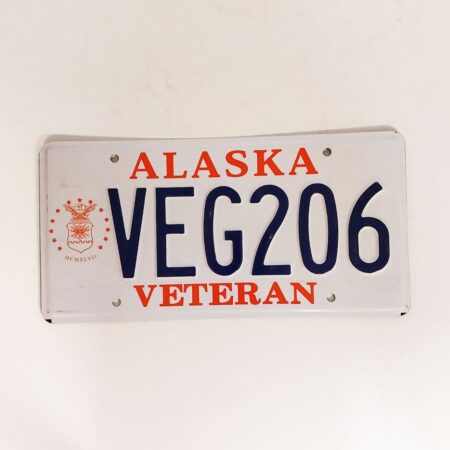 Alaska Originele Amerikaanse Kentekenplaat - Veteran | The Dutch Pickers