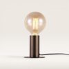 Albedo - Tafellamp Brons Metaal 12 cm - Tafellamp woonkamer - Minimalistisch design - E27 fitting - Met aan/uit-schakelaar | LUSENZ