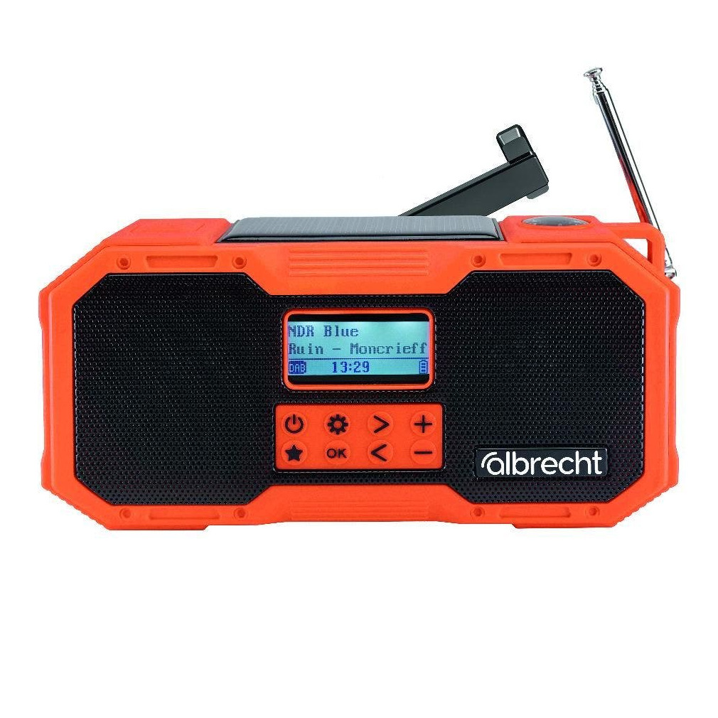Albrecht DA 911 Noodradio DAB radio Oranje | Albrecht