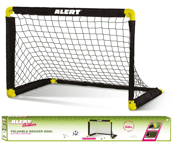 Alert Doel Opvouwbaar 91x61x61cm Inclusief Voetbal En Pomp | Alert