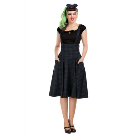 Alexa Blackwatch Check Swing Skirt-XXL | 41% korting | Collectif