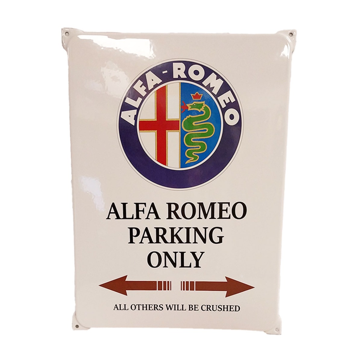 Alfa Romeo Parking Only Emaille Bord - 42 x 31 cm | Fiftiesstore