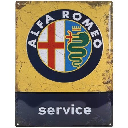 Alfa Romeo Service Metalen Wandbord 40x60 cm | Alfa Romeo