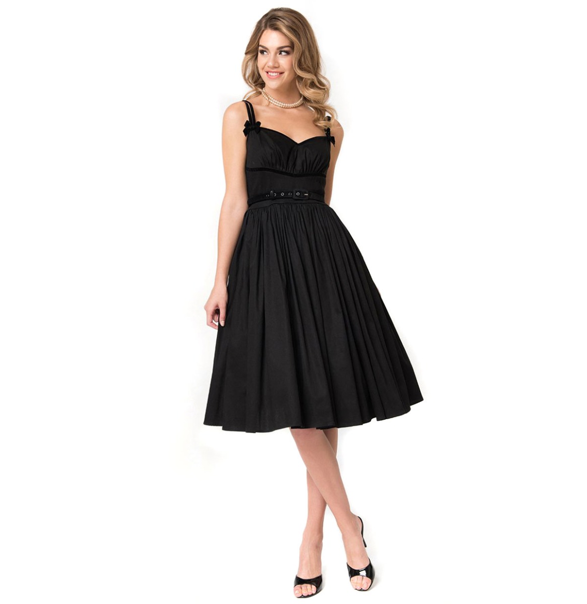 Alice Swing Dress Black-XXXXL | 50% korting | Micheline Pitt