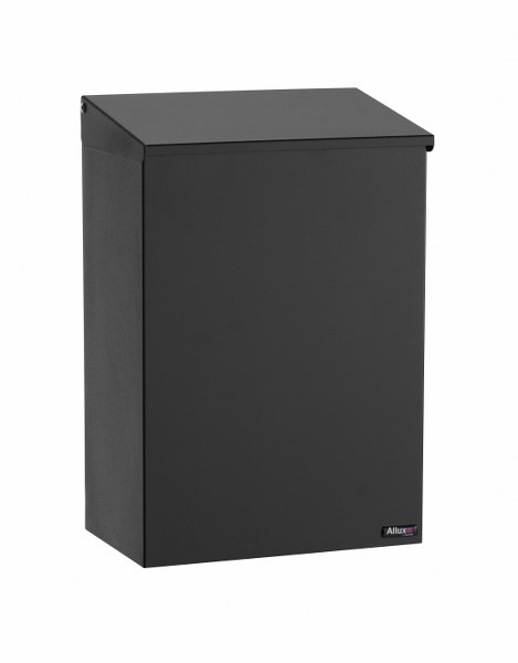 Allux 100 wandbrievenbus zonder slot staal - zwart | Allux