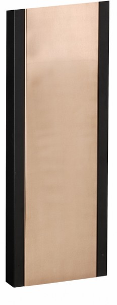 Allux 1001 brievenbus statief design staal - zwart/koper | Allux