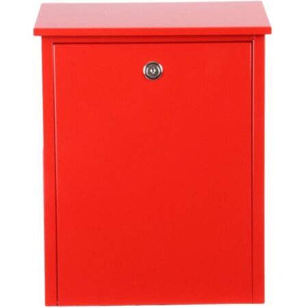 Allux 200 wandbrievenbus staal - rood | Allux