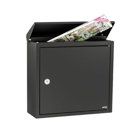 Allux 400 wandbrievenbus staal - zwart | Allux