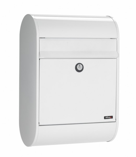 Allux 5000 wandbrievenbus staal - wit | Allux