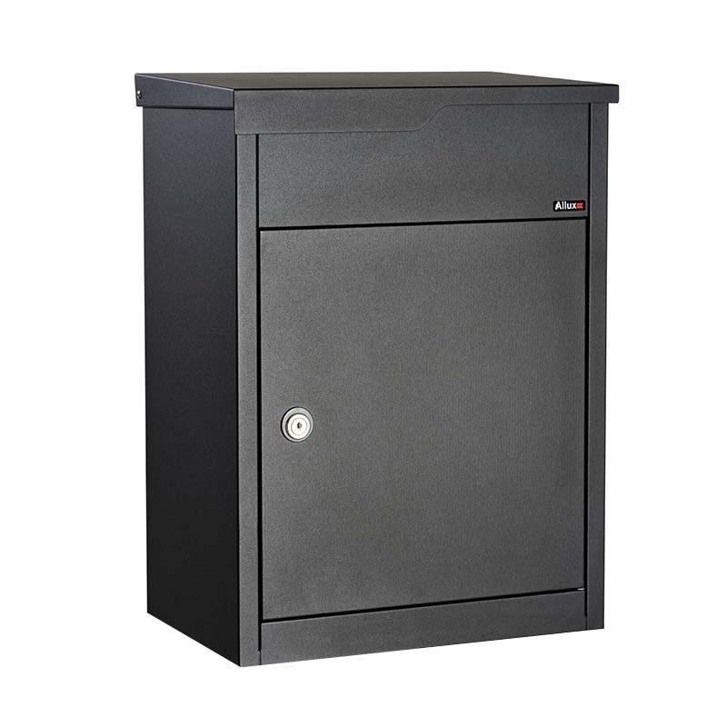 Allux 560 pakketbrievenbus wand staal - zwart | Allux
