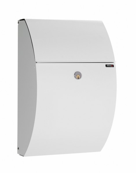 Allux 7000 wandbrievenbus staal - wit | Allux