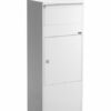Allux 800 pakketbrievenbus staal - wit | Allux