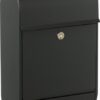 Allux 8900 wandbrievenbus staal - zwart | Allux