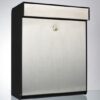 Allux Grundform design wandbrievenbus staal - RVS | Allux