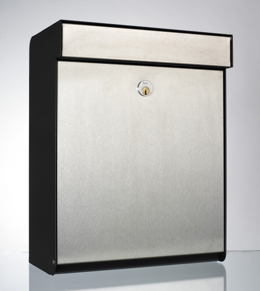 Allux Grundform design wandbrievenbus staal - RVS | Allux